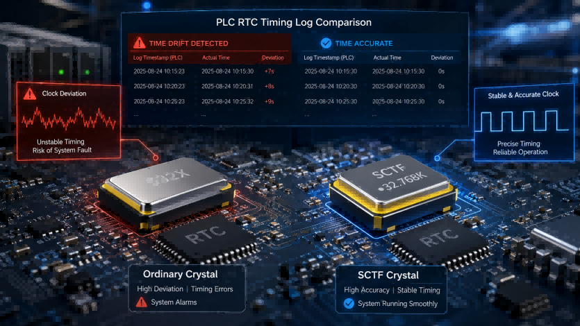 PLC RTC时钟选型:无源晶振与有源晶振怎么选?