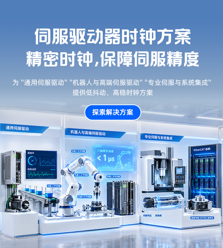 SCTF伺服驱动器时钟方案 —— 精密时钟，保障伺服精度